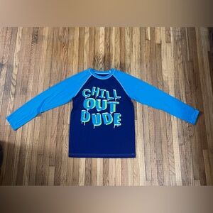 Circo Blue and Green Lg 12/14 PJ Top